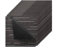 VEVOR Daugkartinio naudojimo kiliminės plytelės, 610x610 mm, pilka
