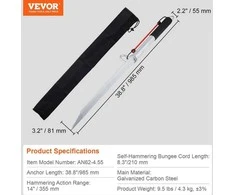 Vevor Smėlio smaigalio valtis 91 cm inkaras
