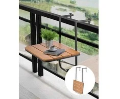 VEVOR balkono pakabinamas stalas 60 x 61 cm