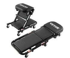 VEVOR 40 colių sulankstomas mechaniko kėdė su 204 kg talpa