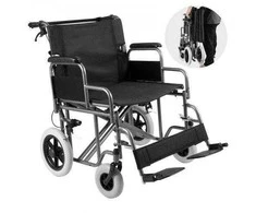Vevor Sulankstoma plieninė neįgaliojo vežimėlis 61 cm