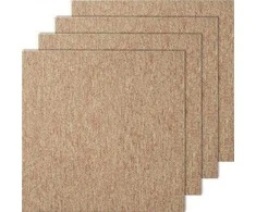 Vevor Tamsios rudos kilimų plytelės 50x50 cm su paminkštinimu