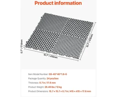 VEVOR Tinklelis modulinė drenažo grindų plytelė