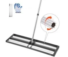 VEVOR Vejos lygintuvas su ratukais ir ilga rankena 25.4 x 91.4 cm