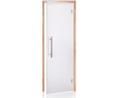 Andres Glass Solutions AD BENELUX stiklinės pirties durys, Matinis stiklas, 90 x 210, Juodalksnis, Matinė permatoma