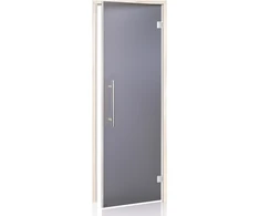 Andres Glass Solutions AD BENELUX stiklinės pirties durys, Matinis stiklas, 70 x 190, Drebulė, Matinė pilka