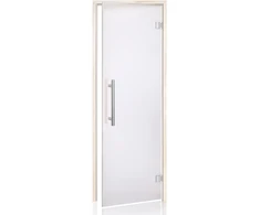 Andres Glass Solutions AD BENELUX stiklinės pirties durys, Matinis stiklas, 80 x 210, Drebulė, Matinė permatoma