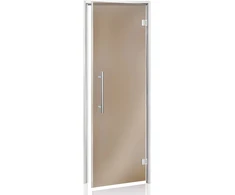 Andres Glass Solutions AD BENELUX stiklinės durys turkiškoms pirtims, 90 x 210, Bronzinė