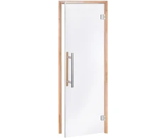 Andres Glass Solutions AD BENELUX stiklinės pirties durys, 90 x 200, Juodalksnis, Permatoma