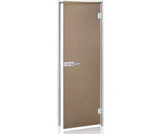 Andres Glass Solutions AD DORADO stiklinės pirties durys, Matinis stiklas, 80 x 210, Matinė bronzinė