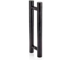 Andres Glass Solutions AD durų rankena stiklinėms durims L-400, juoda