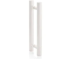 Andres Glass Solutions AD durų rankena stiklinėms durims L-400, balta