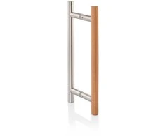 Andres Glass Solutions AD Durų rankena stiklinėms durims AU Mini Premium, mediena ir plienas