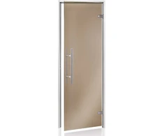 Andres Glass Solutions AD LIGHT stiklinės durys turkiškoms pirtims, 70 x 190, Bronzinė