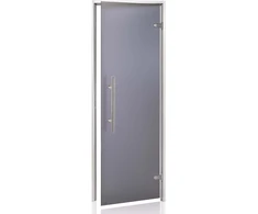 Andres Glass Solutions AD LIGHT stiklinės durys turkiškoms pirtims, Matinis stiklas, 80 x 200, Matinė pilka