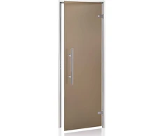 Andres Glass Solutions AD LIGHT stiklinės durys turkiškoms pirtims, Matinis stiklas, 70 x 190, Matinė bronzinė
