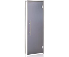 Andres Glass Solutions AD LUX stiklinės durys turkiškoms pirtims, Matinis stiklas, 70 x 200, Matinė pilka