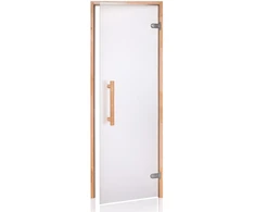 Andres Glass Solutions AD NATURAL stiklinės pirties durys, Matinis stiklas, 70 x 200, Juodalksnis, Matinė permatoma