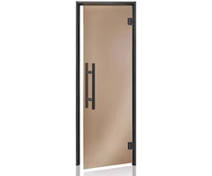 Andres Glass Solutions AD PREMIUM stiklinės durys turkiškoms pirtims, 90 x 210, Bronzinė