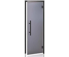 Andres Glass Solutions AD PREMIUM stiklinės durys turkiškoms pirtims, Matinis stiklas, 90 x 190, Matinė pilka