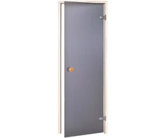 Andres Glass Solutions AD STANDART stiklinės pirties durys, Matinis stiklas, 80 x 210, Drebulė, Matinė pilka
