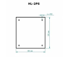 Apsauginis padėklas HL-2PS malkinėms krosnelėms SKAMET, juodas