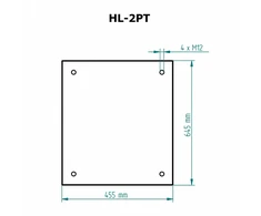 Apsauginis padėklas HL-2PT malkinėms krosnelėms SKAMET, juodas