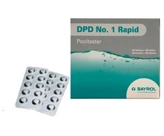 Bayrol Vandens testavimo tabletės DPD 1, chloro kiekiui nustatyti, 10 tablečių
