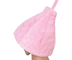 Urte Dovanų rinkinys dovanų dėžutėje JAI. Moteriška pirties kepurė ir prijuostė - ROŽINĖ L - XL