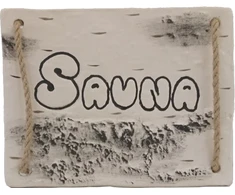 Timo Keraamika Durų lentelė SAUNA, beržo