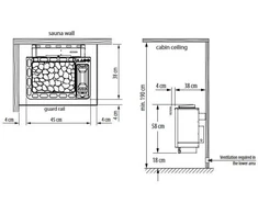 Elektrinė pirties krosnelė - EOS Bi-O Thermat W, 7.5 kW