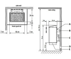 Elektrinė pirties krosnelė - EOS Euro, 10.5 kW