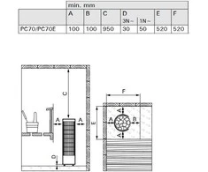 Elektrinė pirties krosnelė - HARVIA Cilindro PC70