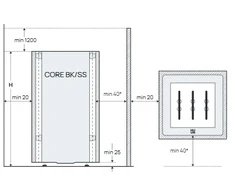 Elektrinė pirties krosnelė - HUUM CORE SS, 9.0 kW, Be apdailos