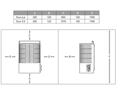 Elektrinė pirties krosnelė - MONDEX TENO, nerūdijančio plieno 6,6 kW