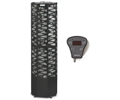 Elektrinė pirties krosnelė - NARVI SMOOTH 10.5 kW, juoda
