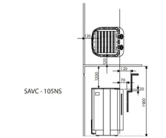 Elektrinė pirties krosnelė – SAWOTEC Savonia Combi, be valdymo pulto 10,5 kW