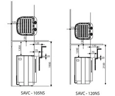 Elektrinė pirties krosnelė – SAWOTEC Savonia Combi, be valdymo pulto 10,5 kW
