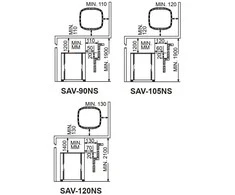 Elektrinė pirties krosnelė – SAWOTEC Savonia, be valdymo pulto, SAV-105NS