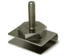 Eliga U formos metalinis fiksatorius magneto spynoms su srieginiu varžtu