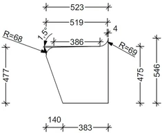 Garinės pirties gultas V-3
