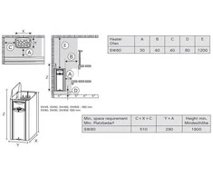 Harvia Oy Elektrinė pirties krosnelė - HARVIA The Wall Juodas Steel SW60E 6 kW