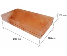 Išfrezuotos lygios himalajų druskos plytos 200x100x25mm