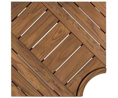 Kampinis gulto elementas moduliniams pirties gultams, pušies mediena 654x654 mm