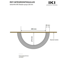 Krosnelės apvadas - IKI WALL krosnelei