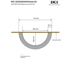 Krosnelės apvadas - IKI WALL krosnelei