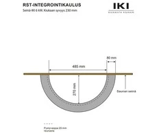 Krosnelės apvadas W645 - IKI WALL krosnelei