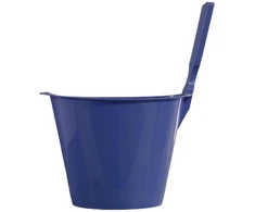 Mėlynas plastikinis pirties kubiliukas, 3l