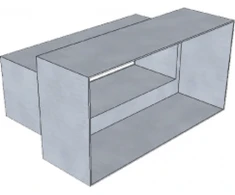 Metiksa Perėjimas grotelėms tiesus, 160x80 mm