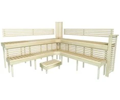 Modulinis pirties gultas PREMIUM, Drebulės mediena 2900 x 2990 mm